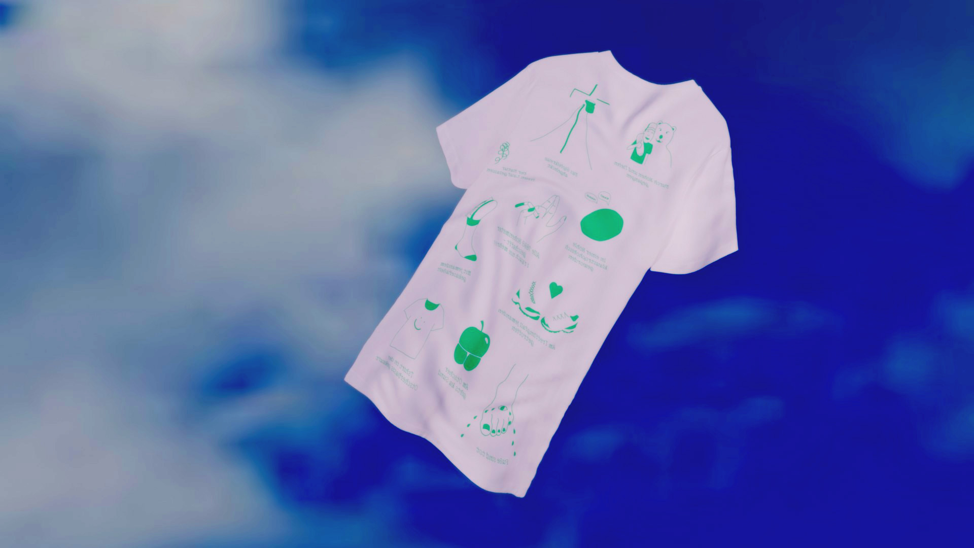 MORITZ WIZANY – NATURPARK ÖTSCHER TORMÄUER  – T-Shirt fliegt am Himmel